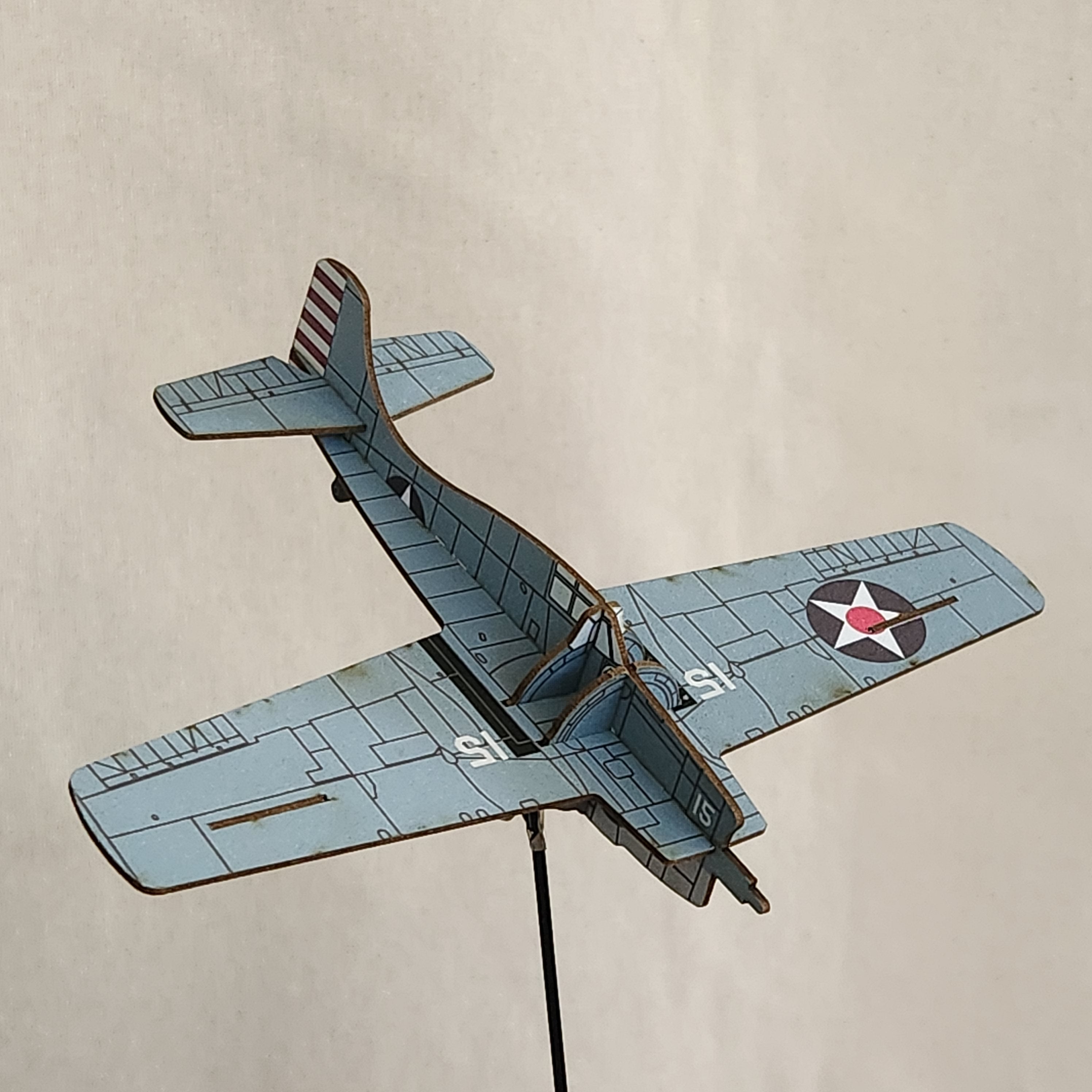 1/72 scale F4F Wildcat Painted